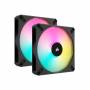 Corsair - Corsair CO-9050156-WW computer cooling system Computer case Fan Black 2 pc(s)
