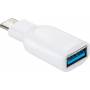 Wentronic - Goobay USB-C? Adapter - USB 3.0 A-Buchse, Wei - zum Anschluss zwischen USB-C? und USB-A Gerten (66262)