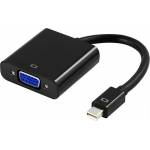Deltaco - DP-VGA3 Videokabel-Adapter 0,2 m mini DisplayPort VGA Schwarz (DP-VGA3)