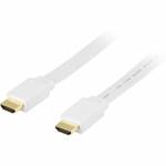 Deltaco - HDMI-1050H HDMI-Kabel 5 m HDMI Typ A (Standard) Wei (HDMI-1050H)