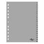 Durable - DURABLE Zahlenregister A4 1-20 PP volldeckend grau