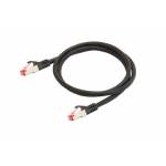 Python - Cat.6 Patchkabel mit Nylongeflecht schwarz 5m