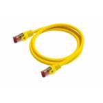Python - Cat.6 Patchkabel mit Nylongeflecht gelb 7,5m