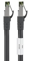 Goobay Cat 8.1 Patchkabel, S/ ftp (pimf), Schwarz, 0.25 M - L 1