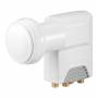 Wentronic - Goobay Universal Quad LNB, Wei-Grau - digitaler SAT-LNB (DVB-S2) fr 4 Teilnehmer (4K/HDTV/3D Empfang) (67272)