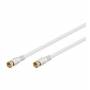 Wentronic - Goobay BKF 1000-G 10m Blanc cble coaxial
