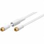Wentronic - 67298 - F plug - F plug - Gold - SAT - Mnnlich/mnnlich - Wei (67298-GB)