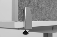 Bakker Tischtrennwand Rund M.acrylfenster_ Grau_r�cksei 5