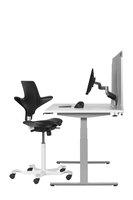 Bakker Tischtrennwand Rund O.acrylfenster_ Grau_r�cksei 1