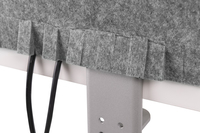 Bakker Tischtrennwand Rund O.acrylfenster_ Grau_r�cksei 3