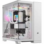 Corsair - CORSAIR iCUE 6500X RGB - Mid tower - ATX - Seitenteil mit Fenster (gehrtetes Glas) - keine Spannungsversorgung (ATX) - wei