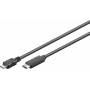 Wentronic - goobay - USB-Kabel - Micro-USB Type B (S) bis USB-C (S) - USB 3,1 - 60cm - Schwarz (67992)
