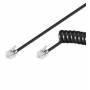 Goobay - Wentronic 4m RJ-10 Cable 4m Negro cable de red