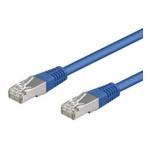 Wentronic - Goobay CAT 5e Patchkabel, SF/UTP, Blau, 0.5 m - CCA Kupfergemisch (68053)