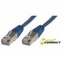 Wentronic - Goobay CAT 5e Patchkabel, SF/UTP, Blau, 1 m - CCA Kupfergemisch (68054)