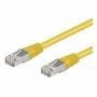 Wentronic - Goobay CAT 5e Patchkabel, SF/UTP, Gelb, 5 m - CCA Kupfergemisch (68068)