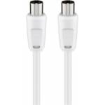Wentronic - Goobay 68149 Antenna Connection Cable 5 m IEC/Coax Plug <=> IEC/Coax Plug White