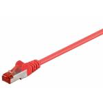 Wentronic - Goobay CAT 6 Patchkabel, S/FTP (PiMF), Rot, 15 m - LSZH halogenfrei, Kupfer (68284)