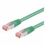 Wentronic - Goobay CAT 6 跳线，S/FTP (pimF)，绿色，1 m-低烟无卤素，铜 (68289)