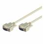Wentronic - Goobay VGA Monitorkabel, Grau, 3 m - VGA-Stecker (15-polig) > VGA-Stecker (15-polig) (68312)