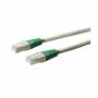Wentronic - Goobay CAT 6 Crossover-Patchkabel, S/FTP (PiMF), Grau, Grn, Grau-Grn, 5 m - LSZH halogenfrei, Kupfer (68463)
