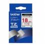 Broth. P - Schriftbandkassette Brother 18mm wei/rot TZE242