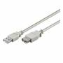Wentronic - Goobay USB 2.0 Hi-Speed Verlngerungskabel, Grau, 0.6 m - USB 2.0-Stecker (Typ A) > USB 2.0-Buchse (Typ A) (68624)