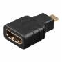 Wentronic - Goobay HDMI?-Adapter, HDMI? Standard-Buchse (Typ A), Schwarz - HDMI? A-Buchse > HDMI? D(Micro)-Stecker (68842)