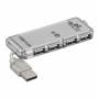Wentronic - Wentronic USB - HUB 4 Port Mini Hub USB 2.0 Plata nodo concentrador