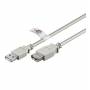 Wentronic - Goobay USB 2.0 Hi-Speed Verlngerungskabel mit USB Zertifikat, Grau, 3 m - USB 2.0-Stecker (Typ A) > USB 2.0-Buchse (Typ A)