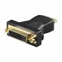 Wentronic - goobay - HDMI/DVI-D Adapter - HDMI 19-Pol (M) - DVI-D (24+1) (W) - schwarz