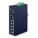 Planet - PLANET 4+2 100FX SFP Industrial Ethernet Switch (-40~75