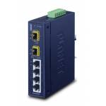 Planet - IGS-620TF - Switch - unmanaged - 4 x 10/100/1000 + 2 x Gigabit SFP