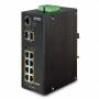 Planet - PLANET IGS-10020PT - Switch - managed - 8 x 10/100/1000 (PoE) + 2 x Gigabit SFP - an DIN-Schiene montierbar, wandmontierbar - Po