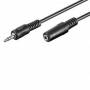 Microconnect - Microconnect 3.5mm/3.5mm 1.5m M-F 1.5m 3.5mm 3.5mm Schwarz (9209-1.5M-BK)