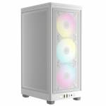 Corsair - Corsair 2000D RGB Airflow Small Form Factor (SFF) White