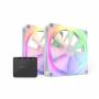 Nzxt - F140 RGB Twin Pack 140x140x26 (wei, 2er Pack inkl. RGB & Fan Controller, 140 mm)
