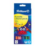 Pelikan - Dreikant-Buntstifte d�nn, 12er Kartonetui dreieckig, Minenst�rke ca. 3.0 mm, farbig lackiert in - 1 St�ck (700115