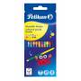 Pelikan Bro - Pelikan Buntstifte Bicolor Holz BRB12LN 24F 12er Faltschac