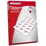 Kores - Universal-Etiketten, 70 x 32 mm, wei, 100 Blatt ohne Rand - 1 Stck (L7032)
