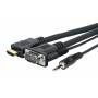 Vivolink - Pro - Video- / Audiokabel - HD-15 (VGA), Stereo Mini-Klinkenstecker, HDMI mnnlich zu HD-15 (VGA), Stereo Mini-Klinkensteck