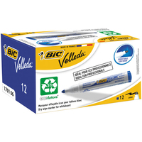Bic - Cf12 Mark Velleda 1701 Eco Blu