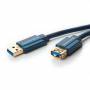 Clicktronic - Goobay USB 3.0 1.8m USB A USB A Male Female Black USB cable