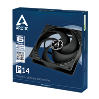 Arctic Case Acc Fan 14cm Arctic P14 Black 140mm, Fixed Speed 5