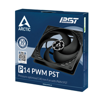 Arctic Case Acc Fan 14cm Arctic P14 Pwm Pst Black 140mm, Con 5