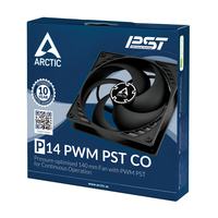 Arctic Case Acc Fan 14cm Arctic P14 Pwm Pst Co Black 140mm,  5
