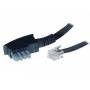 S / Conn Maximum Connectivity - S-Conn 6m TAE-N - RJ12 - 6 m - TAE-N - RJ12 - Schwarz - Transparent - Mnnlich -