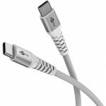Goobay - Supersoftes USB 2.0 Textilkabel, USB-C Stecker > USB-C Stecker