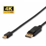 Microconnect - - DisplayPort-Kabel - Mini DisplayPort (M) zu DisplayPort (M) - 3,0m - 4K Unterst�tzung - Schwarz (DP-MMG-300MB)