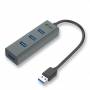 Hub Usb - Usb 3.0 Metal 4port+out Power Adapt